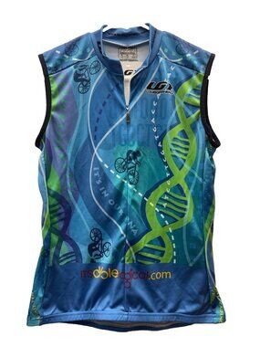 Louis Garneau Womens Size XL Sleeveless Cycling Jersey Zip Up NWT READ